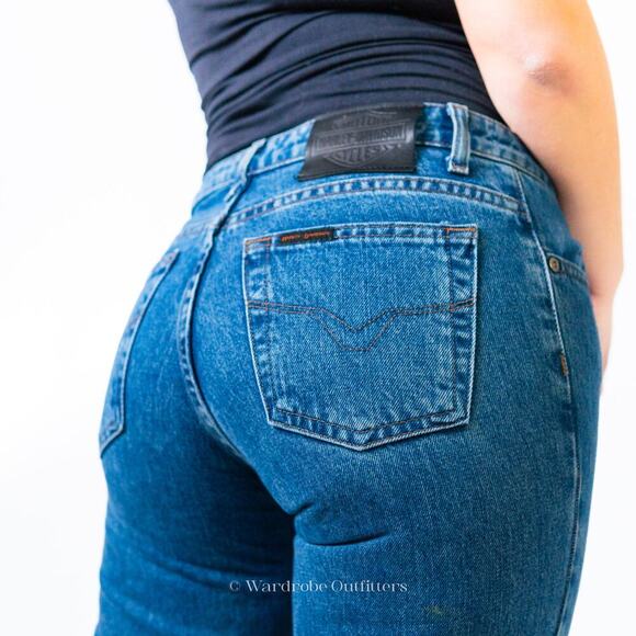 Vintage Harley-Davidson Mid Rise Denim Riding Jeans - Picture 9 of 12